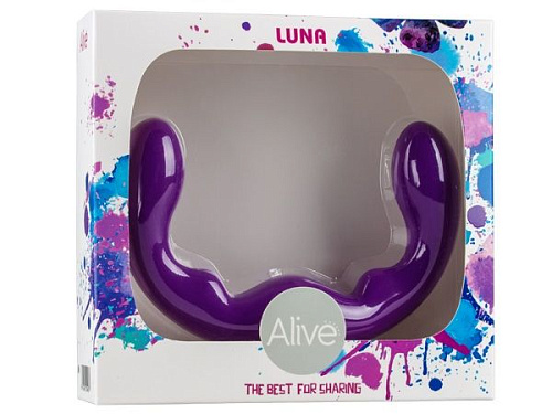 Гибкий безремневой фиолетовый страпон Adrien Lastic Luna 20443