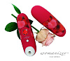 Красный бесконтактный стимулятор клитора Womanizer rose edition 0582166