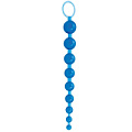 Голубая анальная цепочка Topco Sales Sex Please! Sexy Beads Blue 2100097 (27,9 см)