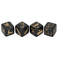 Набор чёрно-золотистых кубиков для секс-игр Orion 07003710000