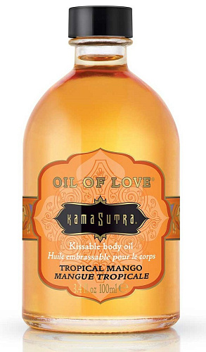 Масло для тела с ароматом манго Kama Sutra Oil Of Love Tropical Mango E20732 (100 мл)
