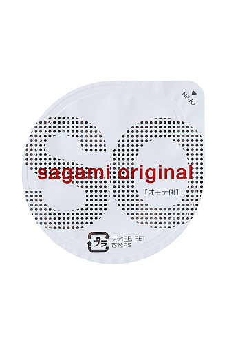 Ультратонкий, прозрачный презерватив Sagami Original 0.02 №1 (1 шт)