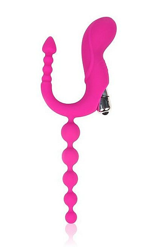 Розовый универсальный вибромассажёр Bior toys COSMO CSM-23084