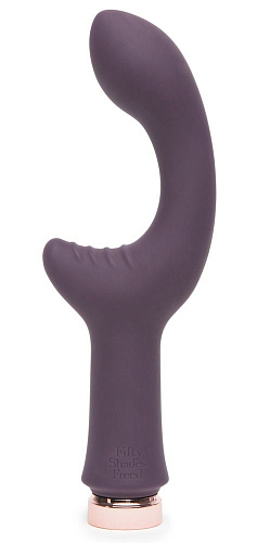 Фиолетовый вибратор Fifty Shades of Grey Lavish Attention RechargeableClitoral G-Spot Vibrator FS-69140 (18,4 см)