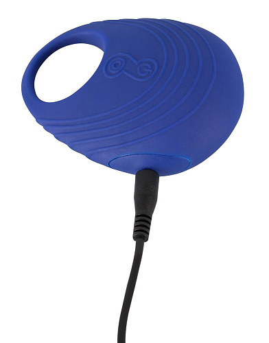 Виброкольцо синего цвета для пениса Orion Per Due 0587923