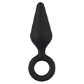 Чёрная анальная пробка Orion Soft Touch Plug S 0532363 (12,1 см)