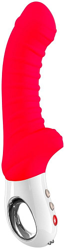 Красный вибратор с рёбрышками Fun Factory Tiger 1131035 (22,3 см)