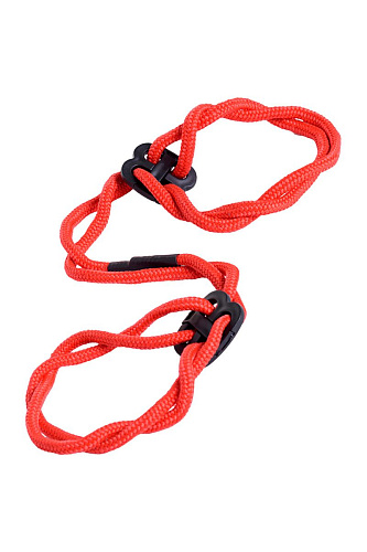 Красные верёвочные оковы на ноги ToyFa 702005