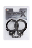 Чёрные наручники из листового металла Dream Toys BONDX METAL CUFFS BLACK 20866