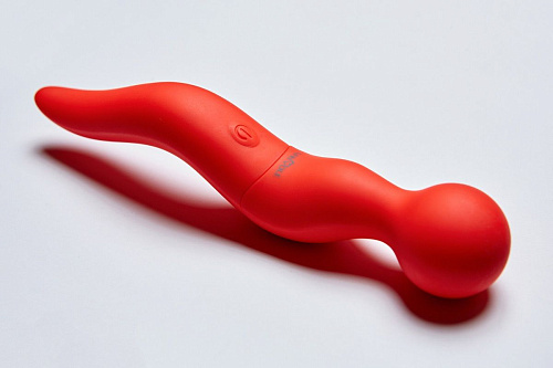 Красный жезловый вибромассажёр Le Frivole Cassi 05495 (21 см)