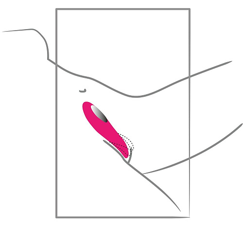 Розовый клиторальный вибратор Orion Shaking Tonque 0588075