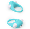 Нежно-голубое эрекционное кольцо Dream Toys LIT-UP SILICONE STIMU RING 6 21237