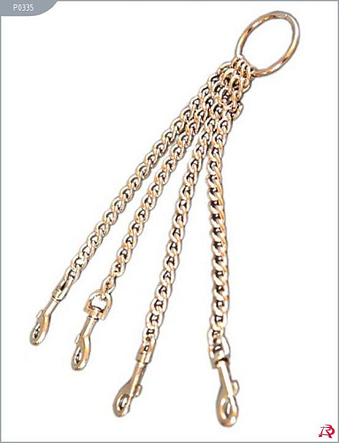 Четыре цепи на кольце с одной стороны и с карабинами с другой Подиум Р0335