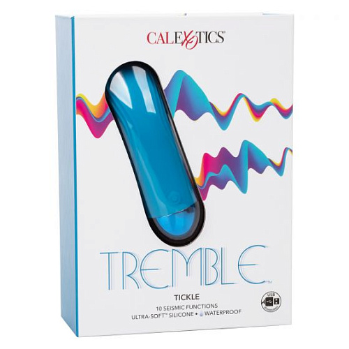 Голубой мини-вибратор California Exotic Novelties Tremble Tickle SE-4401-10-3 (12,75 см)