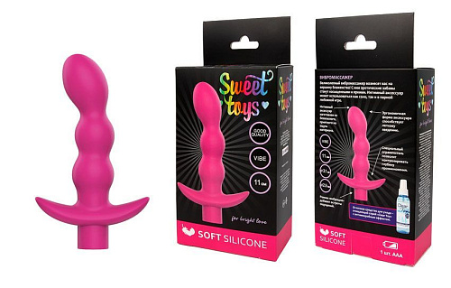 Розовый вибратор Bior toys Sweet Toys ST-40188-6 (11 см)