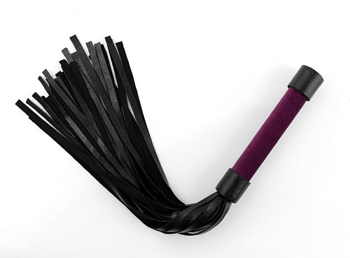 Фиолетово-чёрная плеть БДСМ арсенал My Rules 6904-3ars (43 см)