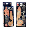 Реалистичный вибратор телесного цвета California Exotic Novelties Max Vibrating Cock Balls SE-0157-01-3 (20 см)