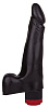 Чёрный вибромассажёр-реалистик LOVETOY (А-Полимер) 415000 (17,8 см)