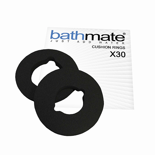 Уплотнительное кольцо чёрного цвета Bathmate Cushion Rings для Bathmate Hyrdomax X30 ACP-HM-SP-30 (2 шт)