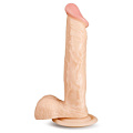 Телесный фаллоимитатор на присоске Brazzers DWS011 (24 см)