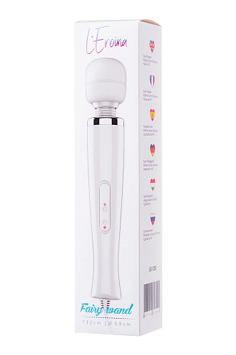 Белый жезловый вибромассажёр ToyFa L EROINA Super Massage 561008