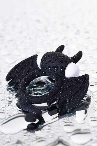 Чёрное эрекционное кольцо на пенис JOS JOS COCKY DEVIL 782016