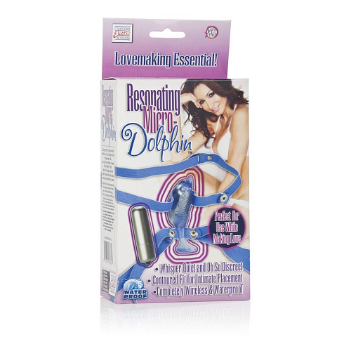 Голубая виброрыбка для клиторальной стимуляции California Exotic Novelties Resonating Micro-Dolphin SE-0613-00-3