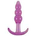 Фиолетовая анальная пробка NS Novelties Jelly Rancher T-Plug Ripple Purple NSN-0451-35 (10,9 см)