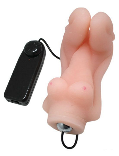 Мастурбатор телесного цвета «Женское тело» с вибрацией Eroticon 30203