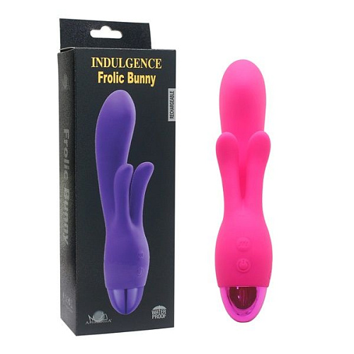 Розовый вибратор Howells INDULGENCE Rechargeable Frolic Bunny 174216pink (18,7 см)