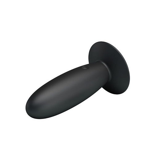 Чёрная анальная пробка с вибрацией Baile Butt Plug Massager BI-040045-0803 (11 см)