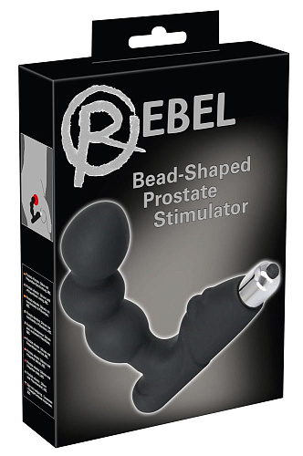 Стимулятор простаты с вибрацией чёрного цвета Orion Rebel Bead-shaped Prostate Stimulator 05873460000