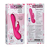 Перезаряжаемый розовый вибромассажёр California Exotic Novelties Petite Rabbit SE-4460-04-3 (21 см)