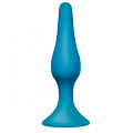 Бирюзовая анальная пробка Lola toys Slim Anal Plug Large 4205-05Lola (12,5 см)