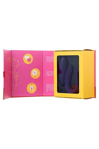 Фиолетовый вибратор для пар с пультом ДУ Satisfyer Partner Plus Remote J5481-P
