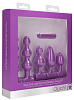 Фиолетовый анальный вибронабор Shots Media BV USB-Rechargeable Anal Set OU444PUR