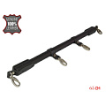 Чёрная металлическая распорка с кожаными ремешками и карабинами Sitabella 3345 (65 см)