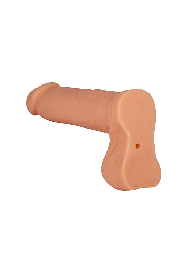 Пустотелый телесный фаллоимитатор Сумерки богов 100-02 BU SB (16,3 см)