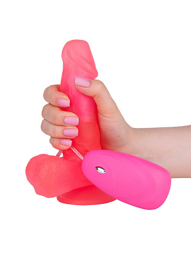 Розовый гелевый вибратор на присоске LOVETOY (А-Полимер) 231720 (15,5 см)