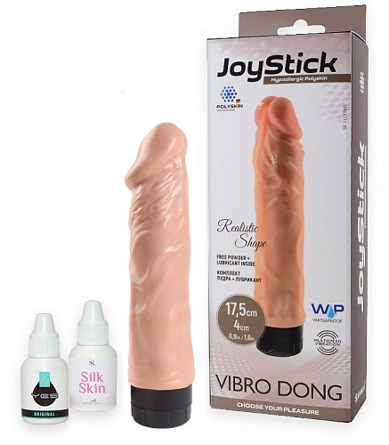 Реалистичный вибратор без мошонки телесного цвета Sitabella JOYSTICK SB-112118JS (17,5 см)