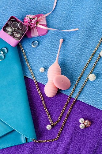 Нежно-розовые вагинальные шарики с пультом ДУ Eromantica ZEFYR 110205