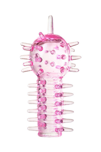 Набор из 3 розовых насадок на палец ToyFa 888020