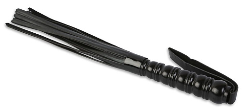 Чёрная короткая плеть-многохвостка Пикантные штучки DP095 (60 см)