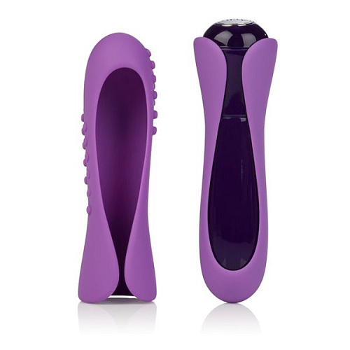 Сиреневый вибратор с двумя сменными насадками Jopen Io Lavender JO-8046-10-3 (10,75 см)