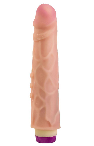 Реалистичный вибромассажёр телесного цвета LOVETOY (А-Полимер) 800903 (21,6 см)