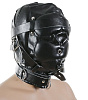 Чёрная закрытая маска на голову Пикантные штучки DP011