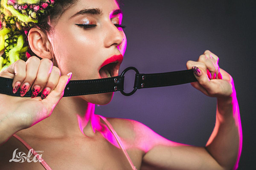 Чёрный кляп-кольцо Lola toys Modesty 1143-01lola