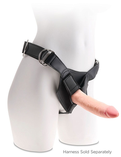 Телесный фаллоимитатор на присоске Pipedream 7 Triple Density Cock PD5714-21 (21 см)