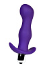Фиолетовая изогнутая анальная вибропробка A-toys 761314 (12,9 см)