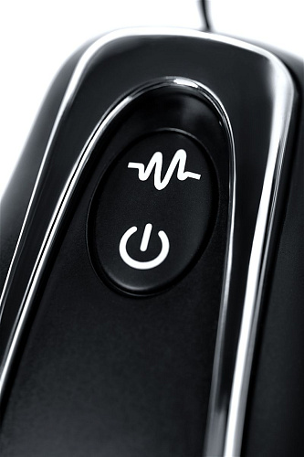 Чёрная анальная втулка с пультом D-PENG Whirlwind DP-18008 (12,2 см)